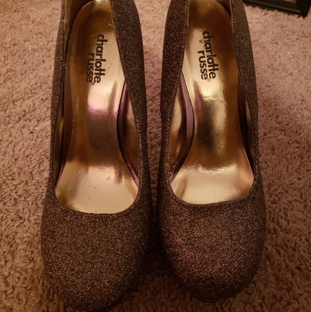 Charlotte Russe Glitter  Heels